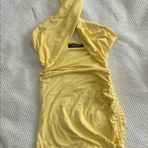 Yellow Mini Dress